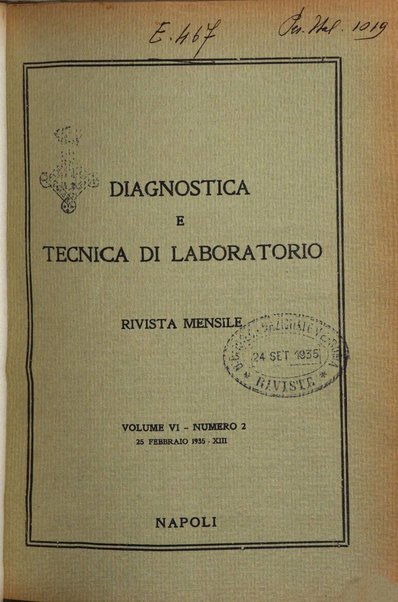 Diagnostica e tecnica di laboratorio rivista mensile