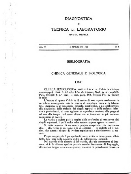 Diagnostica e tecnica di laboratorio rivista mensile