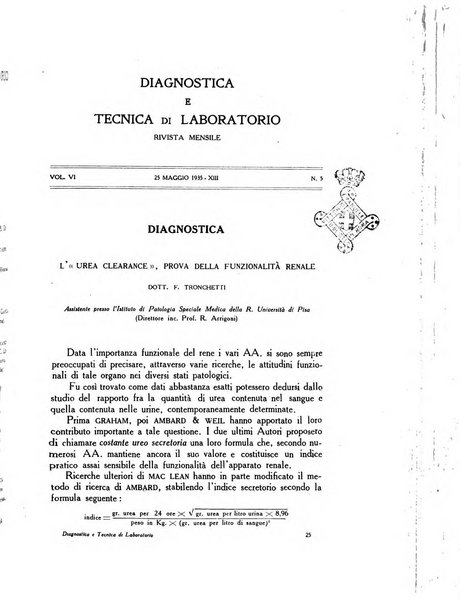 Diagnostica e tecnica di laboratorio rivista mensile