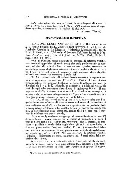 Diagnostica e tecnica di laboratorio rivista mensile