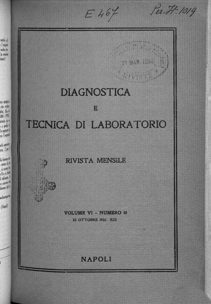 Diagnostica e tecnica di laboratorio rivista mensile