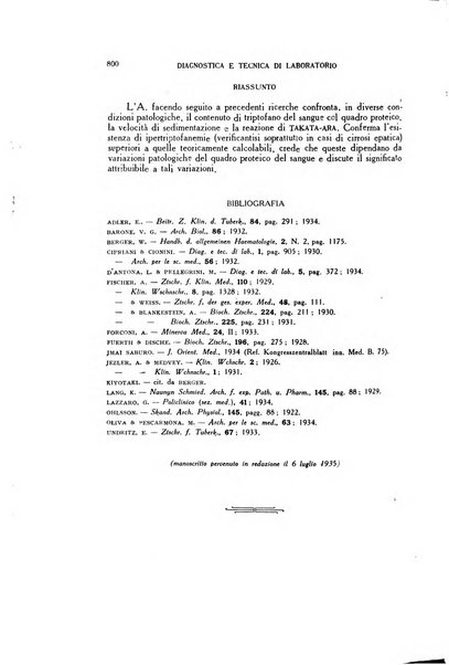 Diagnostica e tecnica di laboratorio rivista mensile