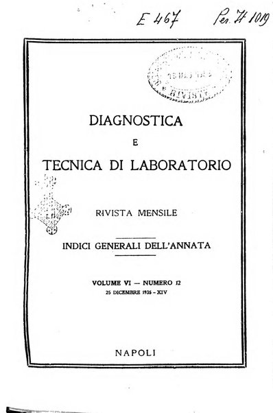 Diagnostica e tecnica di laboratorio rivista mensile