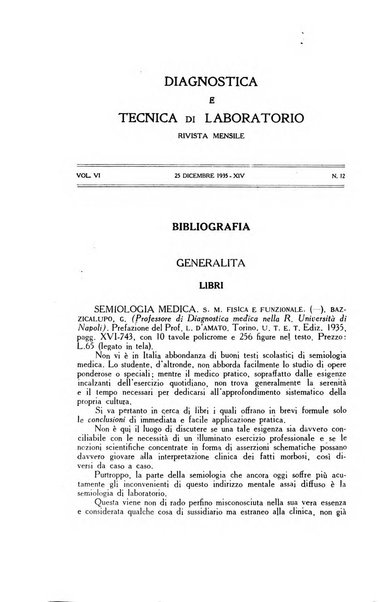 Diagnostica e tecnica di laboratorio rivista mensile