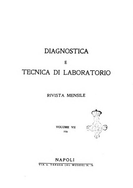 Diagnostica e tecnica di laboratorio rivista mensile