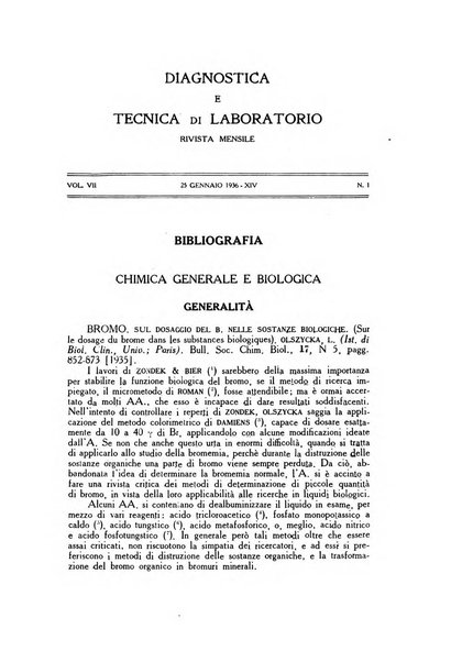 Diagnostica e tecnica di laboratorio rivista mensile