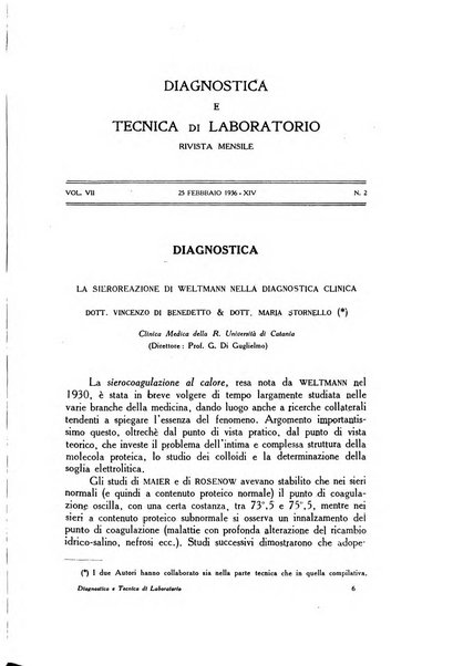 Diagnostica e tecnica di laboratorio rivista mensile