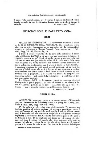 Diagnostica e tecnica di laboratorio rivista mensile