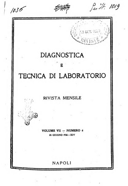 Diagnostica e tecnica di laboratorio rivista mensile