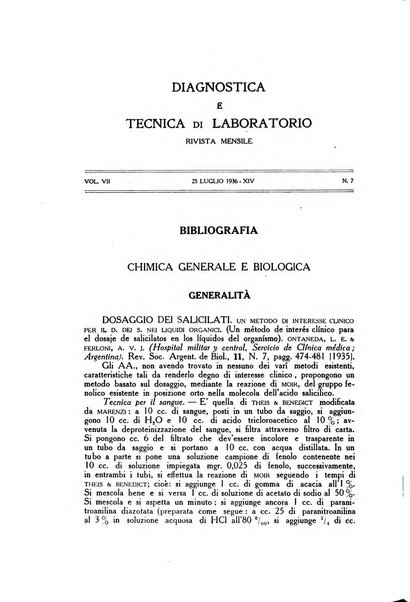 Diagnostica e tecnica di laboratorio rivista mensile