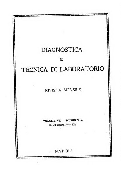 Diagnostica e tecnica di laboratorio rivista mensile