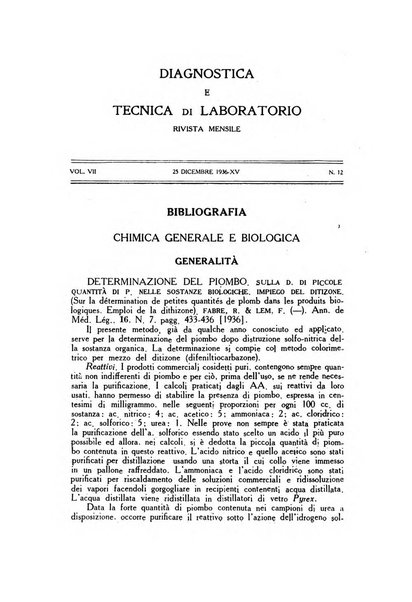 Diagnostica e tecnica di laboratorio rivista mensile