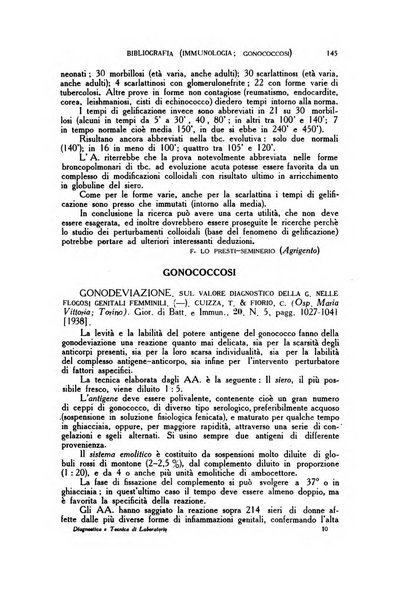 Diagnostica e tecnica di laboratorio rivista mensile