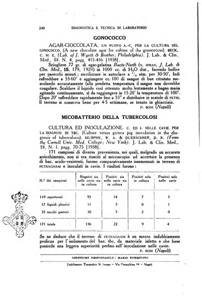 Diagnostica e tecnica di laboratorio rivista mensile