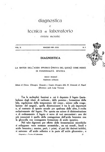 Diagnostica e tecnica di laboratorio rivista mensile