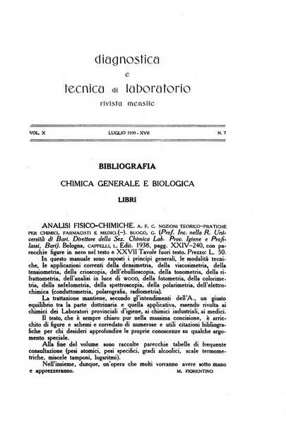 Diagnostica e tecnica di laboratorio rivista mensile