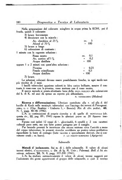 Diagnostica e tecnica di laboratorio rivista mensile