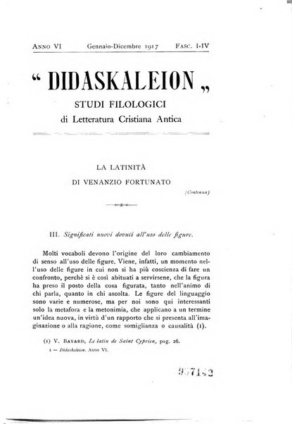 Didaskaleion studi filologici di letteratura cristiana antica