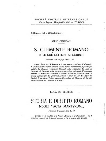 Didaskaleion studi filologici di letteratura cristiana antica