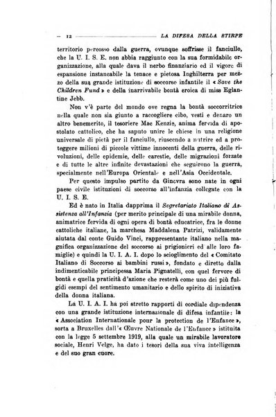 La difesa della stirpe rivista dell'Unione italiana d'assistenza all'infanzia