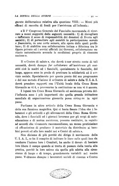 La difesa della stirpe rivista dell'Unione italiana d'assistenza all'infanzia