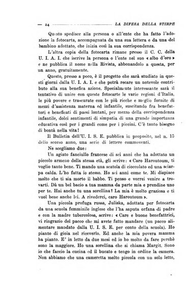 La difesa della stirpe rivista dell'Unione italiana d'assistenza all'infanzia