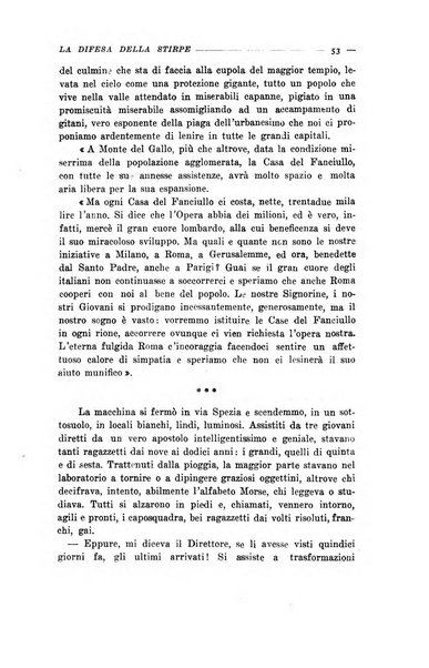 La difesa della stirpe rivista dell'Unione italiana d'assistenza all'infanzia