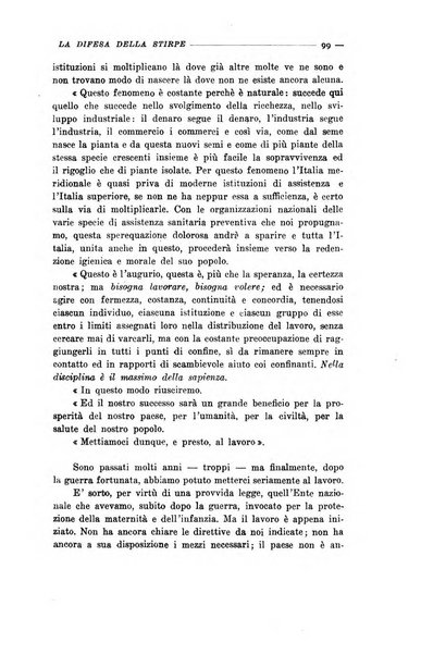 La difesa della stirpe rivista dell'Unione italiana d'assistenza all'infanzia