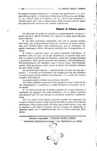 La difesa della stirpe rivista dell'Unione italiana d'assistenza all'infanzia