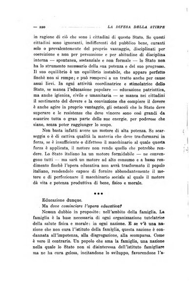 La difesa della stirpe rivista dell'Unione italiana d'assistenza all'infanzia