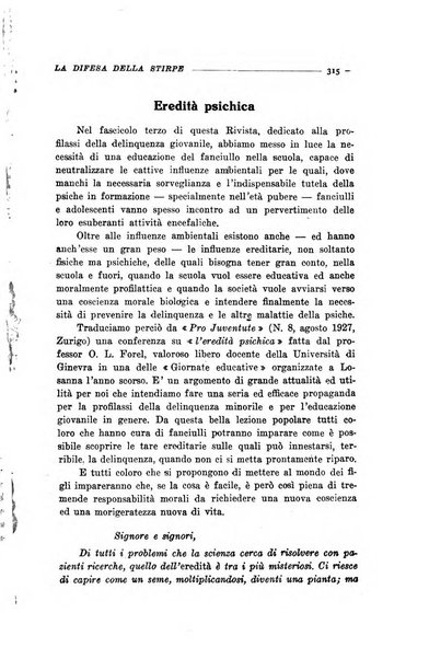 La difesa della stirpe rivista dell'Unione italiana d'assistenza all'infanzia