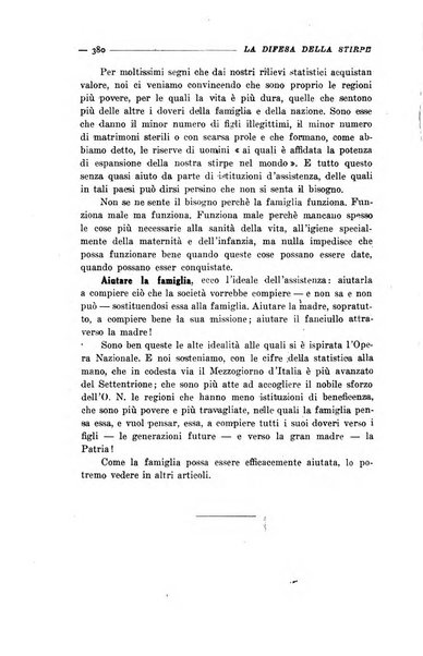 La difesa della stirpe rivista dell'Unione italiana d'assistenza all'infanzia