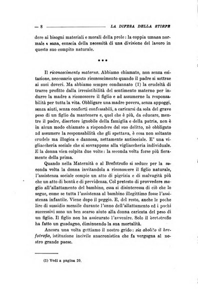 La difesa della stirpe rivista dell'Unione italiana d'assistenza all'infanzia