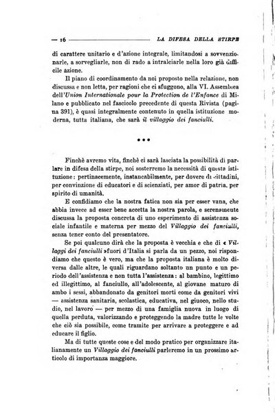 La difesa della stirpe rivista dell'Unione italiana d'assistenza all'infanzia