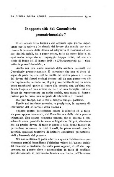 La difesa della stirpe rivista dell'Unione italiana d'assistenza all'infanzia