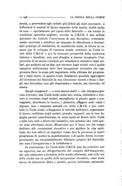 La difesa della stirpe rivista dell'Unione italiana d'assistenza all'infanzia