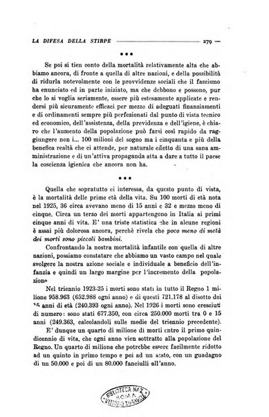 La difesa della stirpe rivista dell'Unione italiana d'assistenza all'infanzia