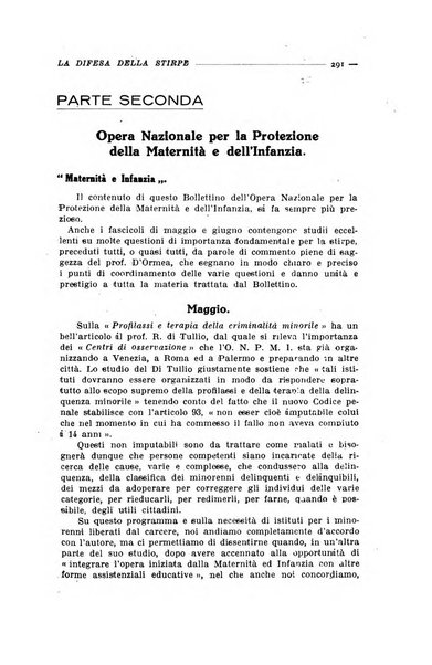 La difesa della stirpe rivista dell'Unione italiana d'assistenza all'infanzia