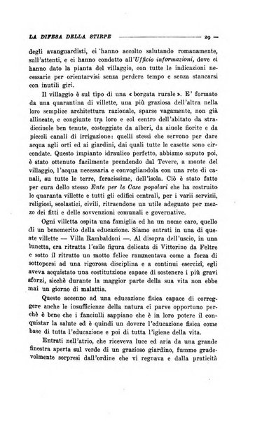 La difesa della stirpe rivista dell'Unione italiana d'assistenza all'infanzia