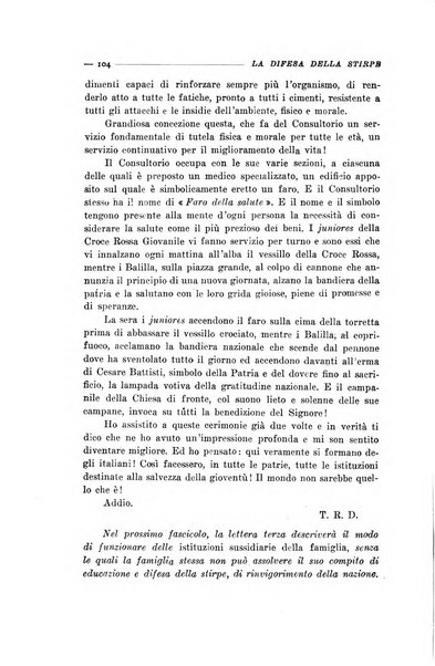 La difesa della stirpe rivista dell'Unione italiana d'assistenza all'infanzia