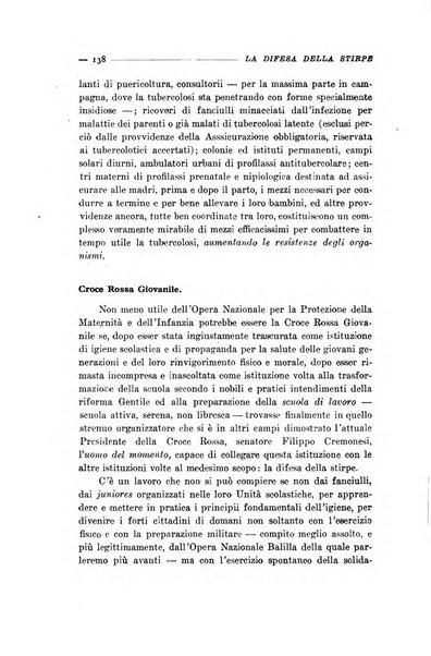 La difesa della stirpe rivista dell'Unione italiana d'assistenza all'infanzia