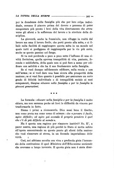 La difesa della stirpe rivista dell'Unione italiana d'assistenza all'infanzia