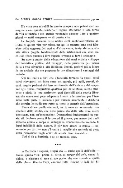 La difesa della stirpe rivista dell'Unione italiana d'assistenza all'infanzia