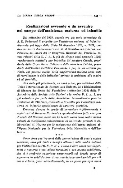 La difesa della stirpe rivista dell'Unione italiana d'assistenza all'infanzia