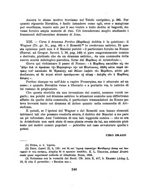 Dioniso bollettino dell'Istituto nazionale del dramma antico