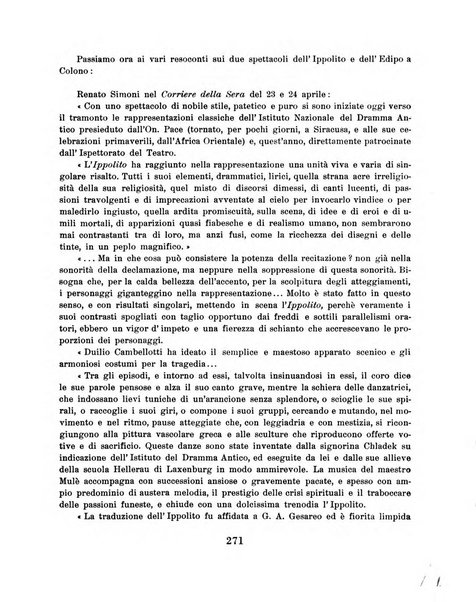 Dioniso bollettino dell'Istituto nazionale del dramma antico