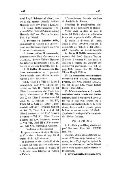 Il diritto commerciale rivista periodica e critica di giurisprudenza e legislazione