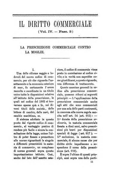 Il diritto commerciale rivista periodica e critica di giurisprudenza e legislazione