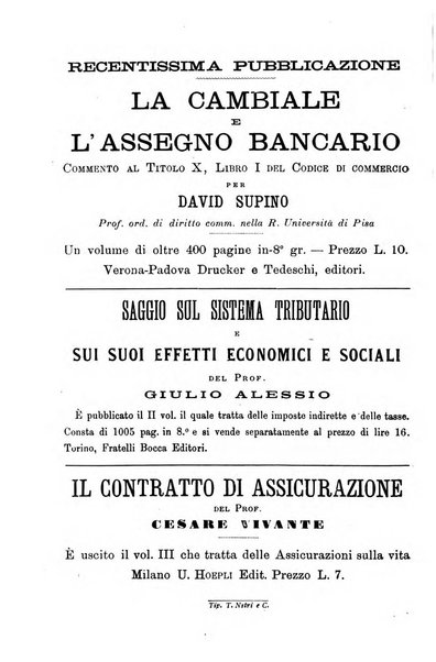 Il diritto commerciale rivista periodica e critica di giurisprudenza e legislazione