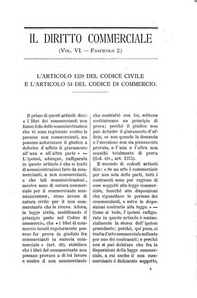 Il diritto commerciale rivista periodica e critica di giurisprudenza e legislazione